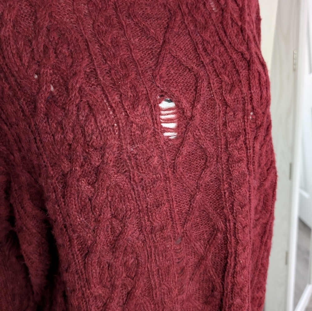 Free People Distressed Sweater - Picture 2 of 8